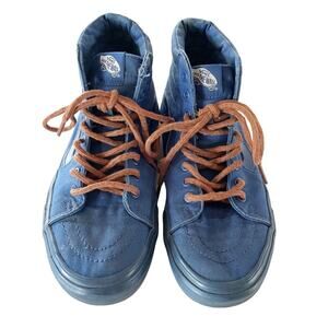 Vans Blue Lace Up Sneaker Men 7 and Women 8.5